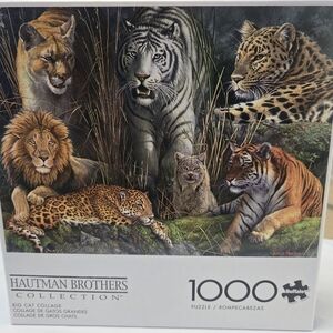 "Big Cat Collage"- 1000 Piece Buffalo Games Jigsaw Puzzle